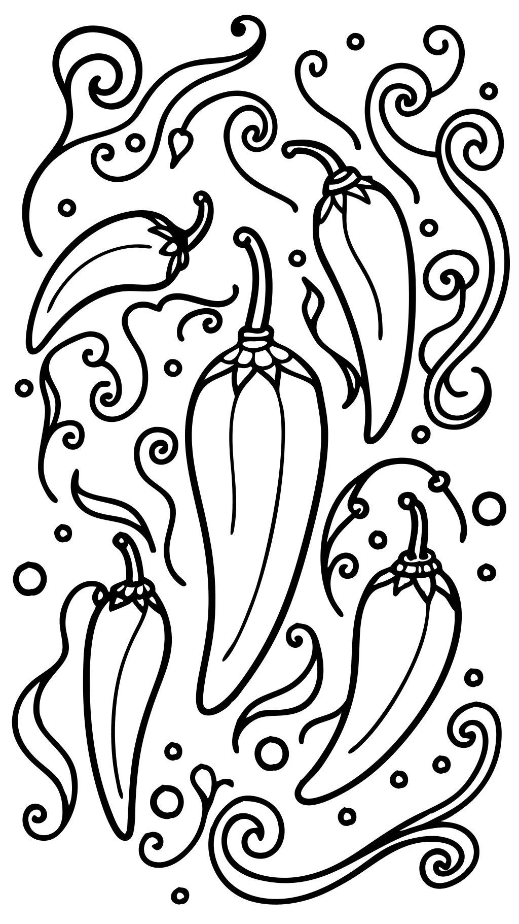 chilli free coloring page